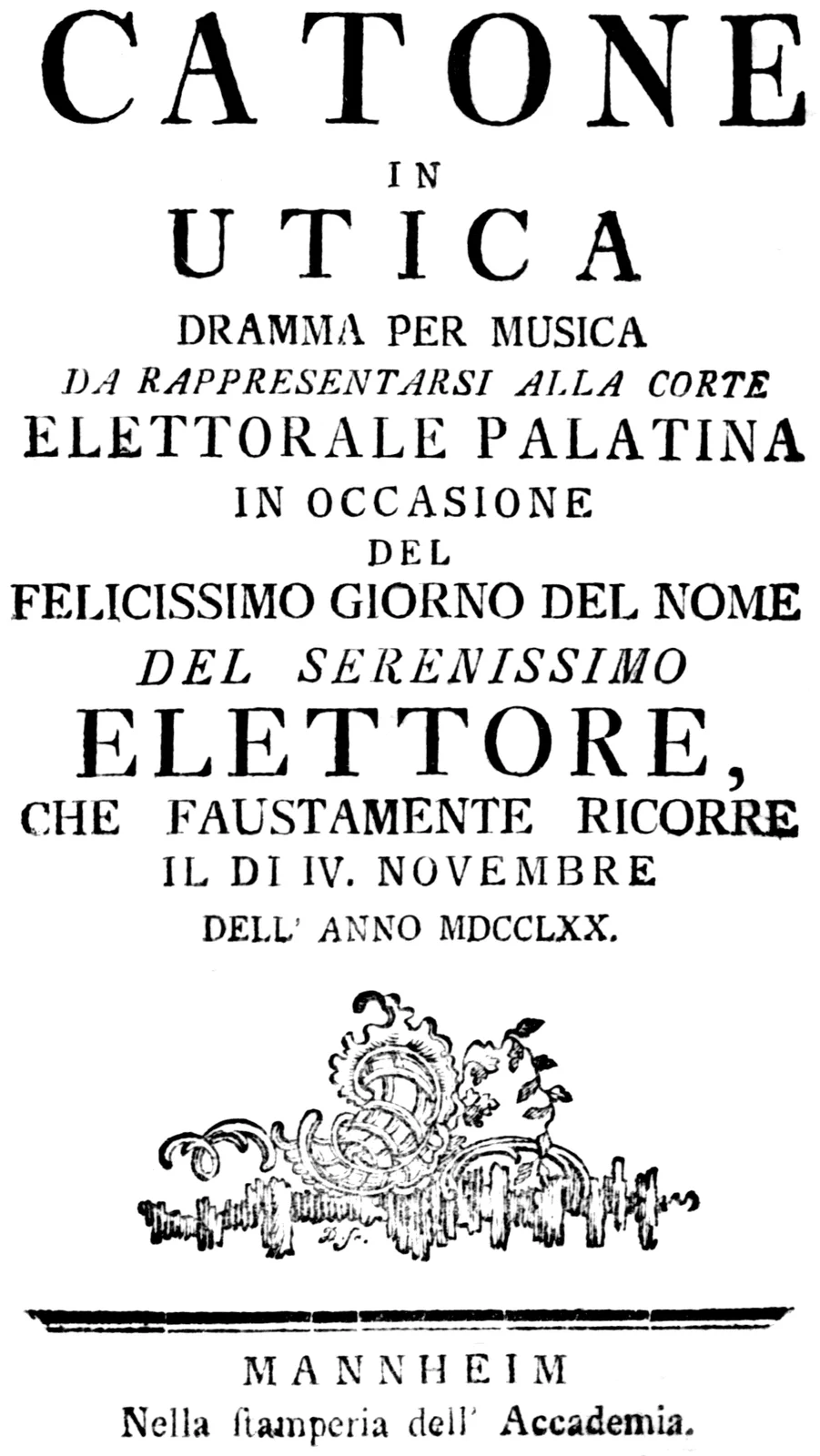 Catone in Utica