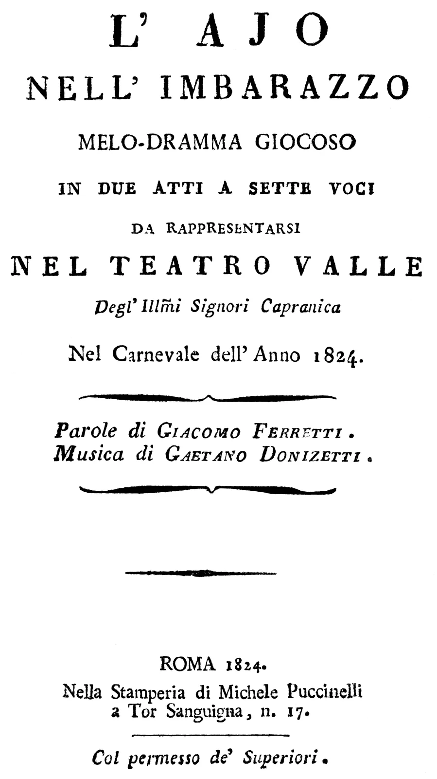 L'ajo nell'imbarazzo