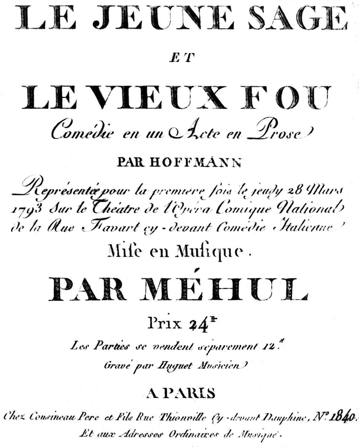 Le jeune sage et le vieux fou