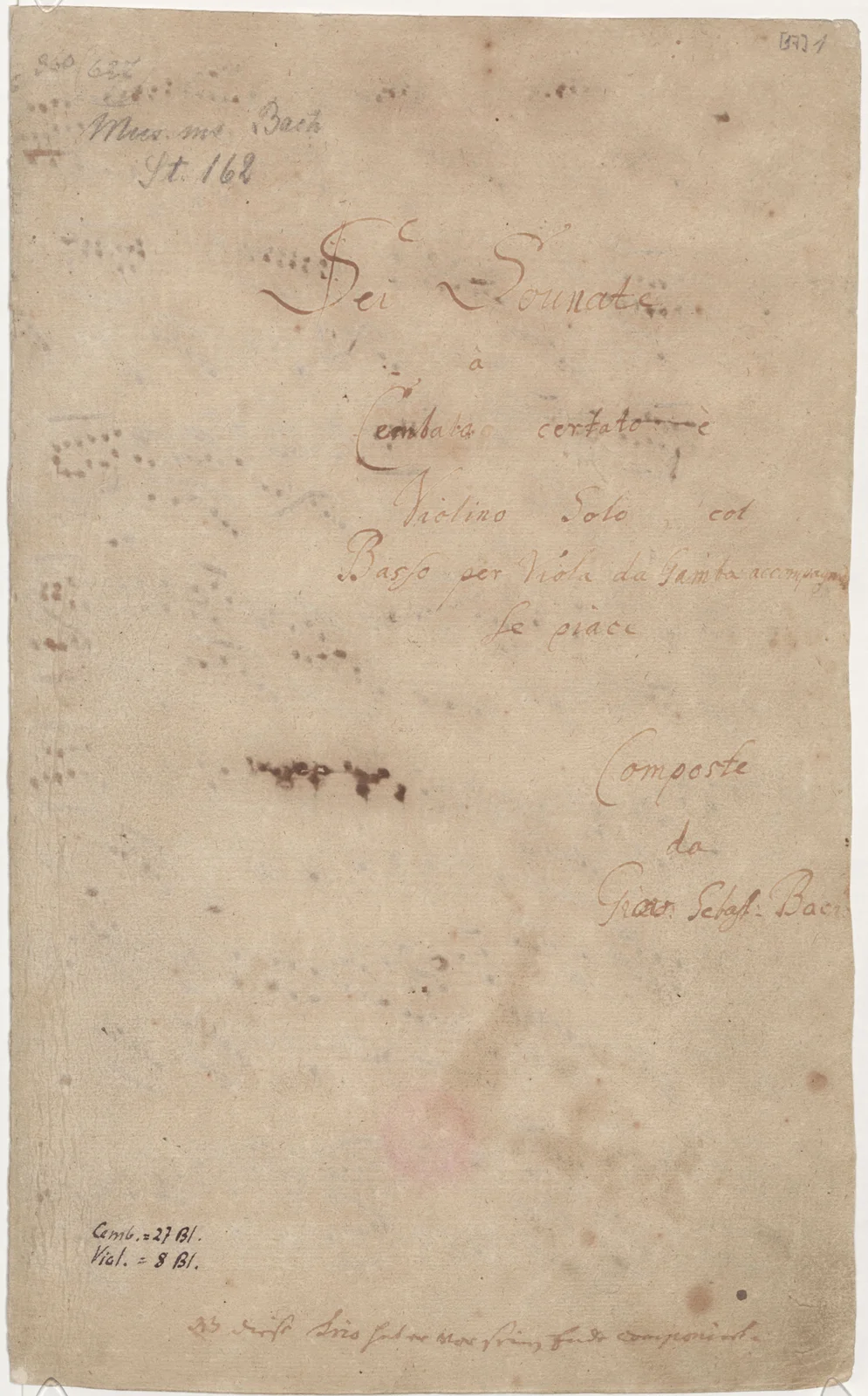Sonata in E major, BWV 1016